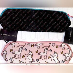 KENDALL & KYLIE Canvas BLACK BAG make up bag/brush bag ONLY!. Sold out online!
